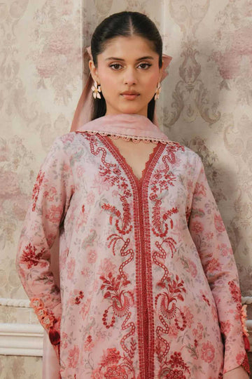 Unstitched Lawn Embroidered 3 Piece Ayzel