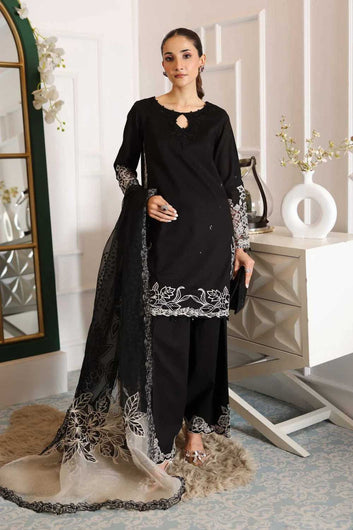 LUXURY CHIFFON UNSTITCHED 3PCS